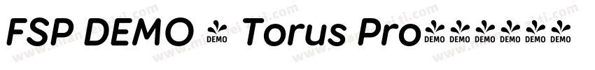 FSP DEMO - Torus Pro字体转换